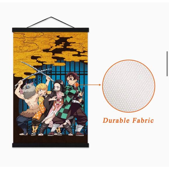 DEMON SLAYER Kimetsu No Yaiba Anime Wall Scroll Poster - Picture 10 of 11